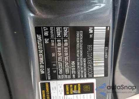 2018 Mercedes-Benz Glc 300 from USA, damaged, VIN WDC0G4JBXJV027658